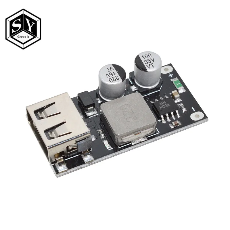 

USB QC3.0 QC2.0 DC-DC Buck Converter Charging Step Down Module 6-32V 9V 12V 24V to Fast Quick Charger Circuit Board 3V 5V 12V
