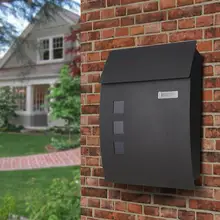 Европейский склад настенный почтовый ящик вертикальный замок падение почтовый ящик Передняя крыльцо жилой открытый для почтовой службы домашний сад