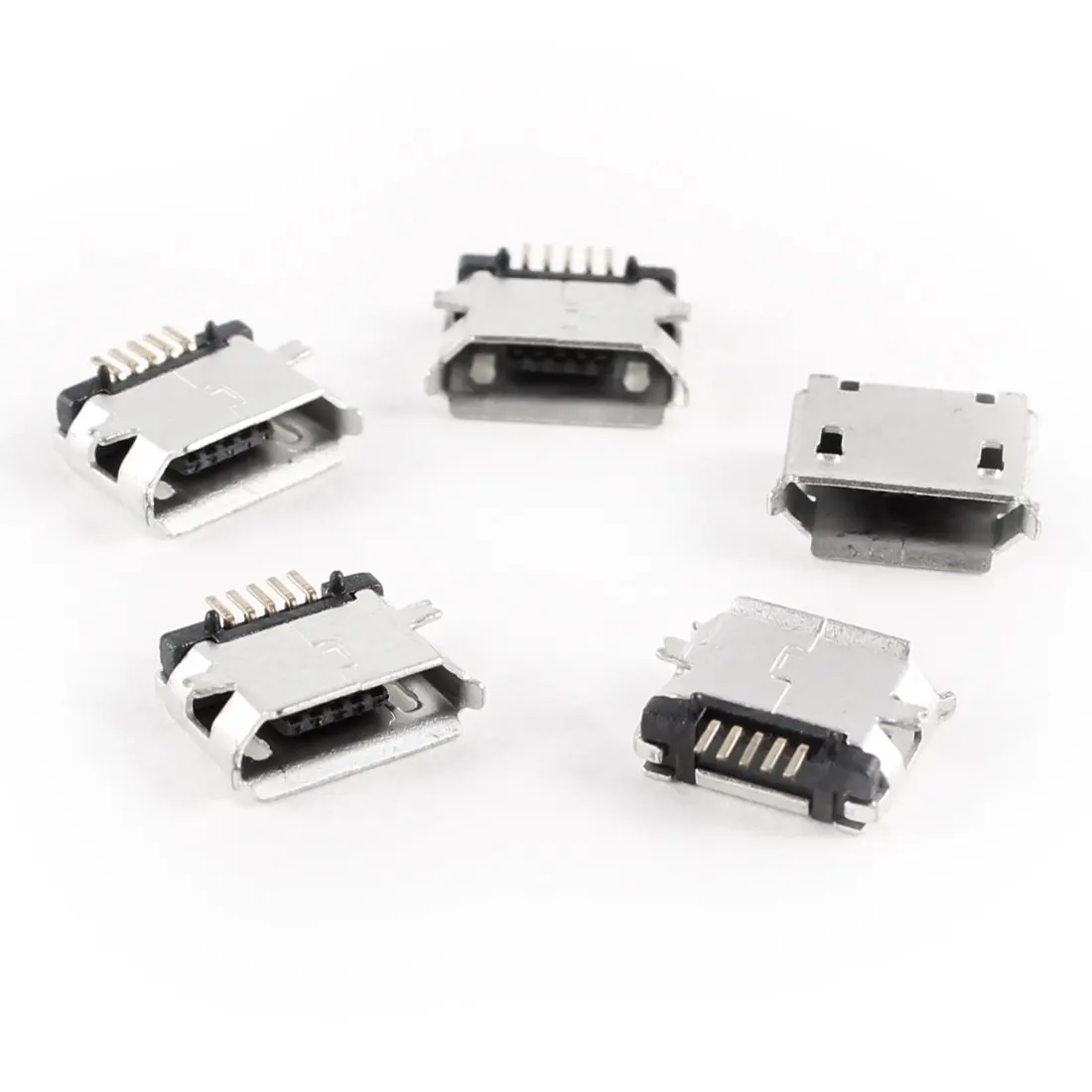 

MYLB-5 Pcs Micro USB Type B Female Socket 180 Degree 5-Pin SMD SMT Soldering Jack