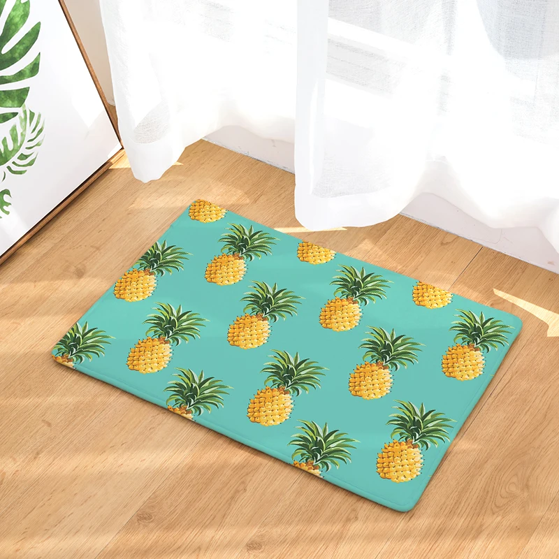 Cross-border law Laiwu 3d printing carpet pineapple bedroom home living room carpet cartoon printing mats mats custom