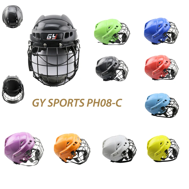 New design Free shipping High density PP shell Ice Hockey Player Helmet