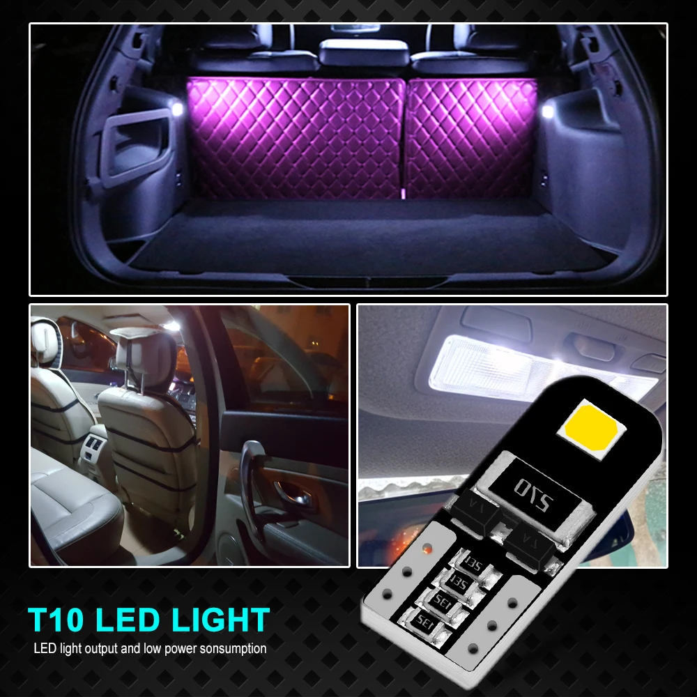 AOTOMONARCH 194 T10 Led W5W белый автомобиль супер яркий 2 SMD автомобильный поворотный