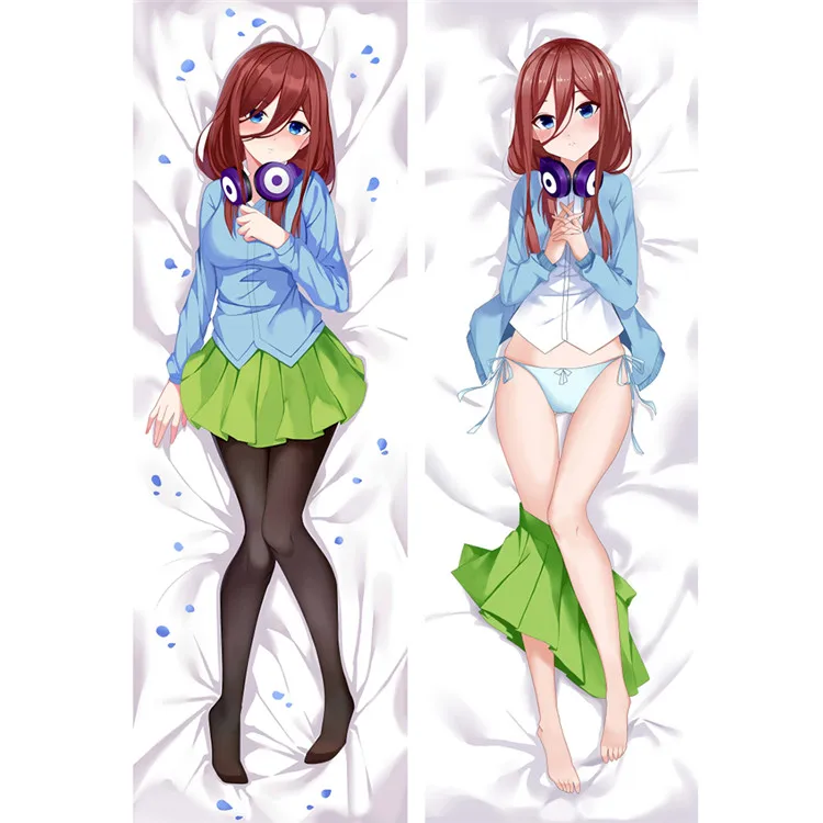 Наволочка для подушки в стиле аниме Dakimakura Quintuplets Nakano Miku - Цвет: 93027