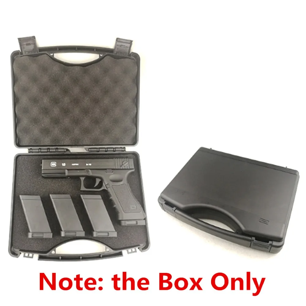 Boîte de rangement tactique de valise en plastique de jouet de balle d'eau pour Glock G18/G17/M92/1911 et autre petit Blaster