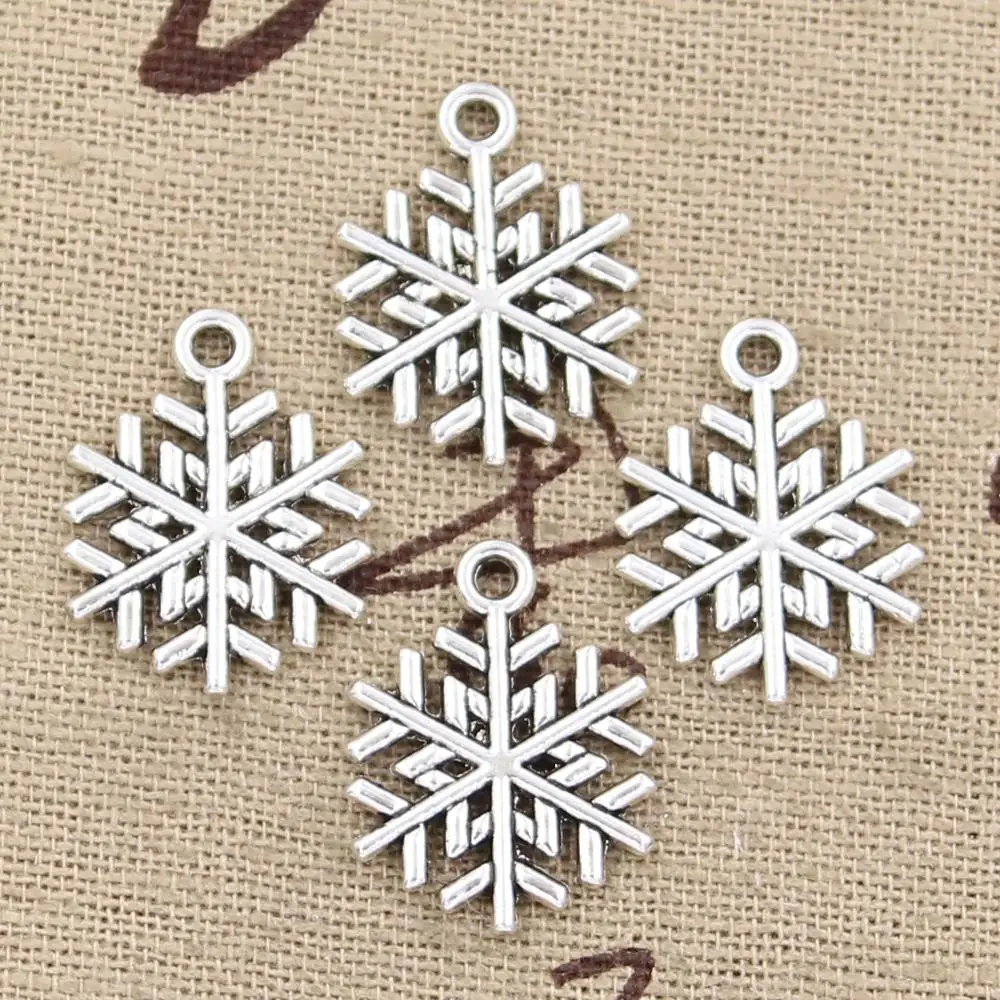 

12pcs Charms snowflake snow 19x15mm Antique Making pendant fit,Vintage Tibetan Silver Bronze,DIY Handmade Jewelry