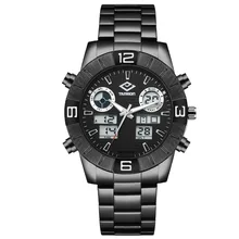 2016 man watch outdoor sport waterproof digital watch fashion casual three dial watch mulit function clock