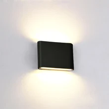 2 шт./лот светодиодный настенный светильник 6 Вт 12 Вт наружное/внутреннее настенное освещение садовое освещение для гостиной коридора декоративное освещение