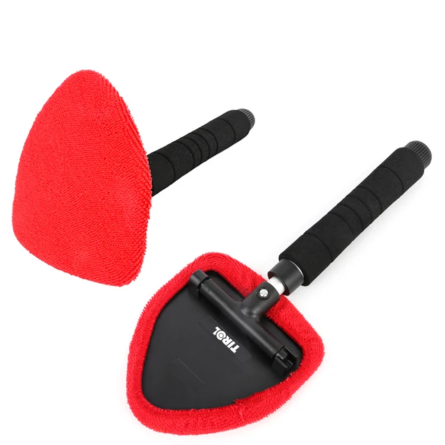 Microfiber Soft Car Duster Extendable 180 Degree Rotation Car Home Cleaning Brush with 2 PCS Cleaning Heads