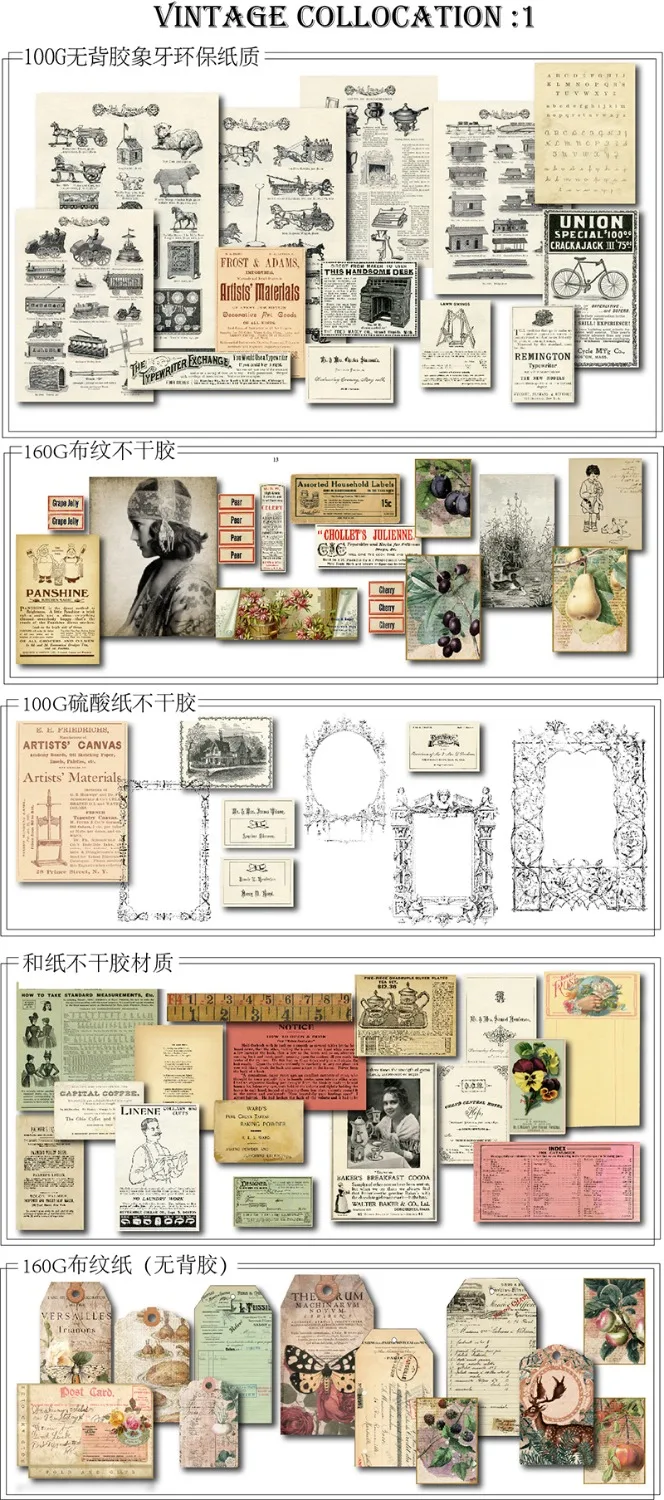 60 шт старые газетные страницы винтажные наклейки для скрапбукинга счастливый планировщик/изготовление карт/Журнал проект NO1