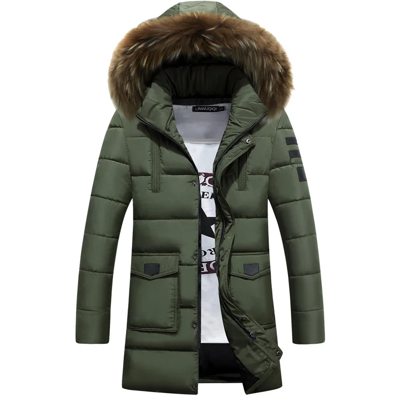 016 Winter Brand Men Down Jacket Fur Hood With Cashmere Winter Jacket High Quality Fashion Men’s Coat Hot Sale Big Size M-3XL