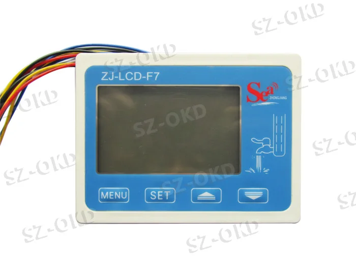 Online ZJ LCD F7 sensor de flujo medidor digital de pantalla de filtro de controlador LCD para agua RO FILTRO DE LA MÁQUINA