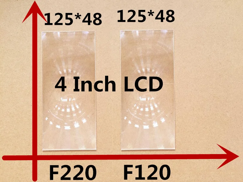 

2pcs 125*48 mm F220/120mm professional projector fresnel lens with HD fine groove pitch for 4.0 inch DIY projector kit lens