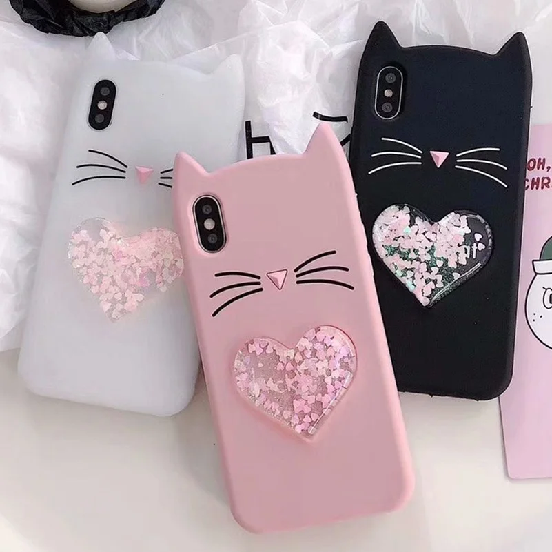 3D Мода Мультфильм зыбучие пески Борода Кот Мягкий силиконовый чехол для huawei Honor 8