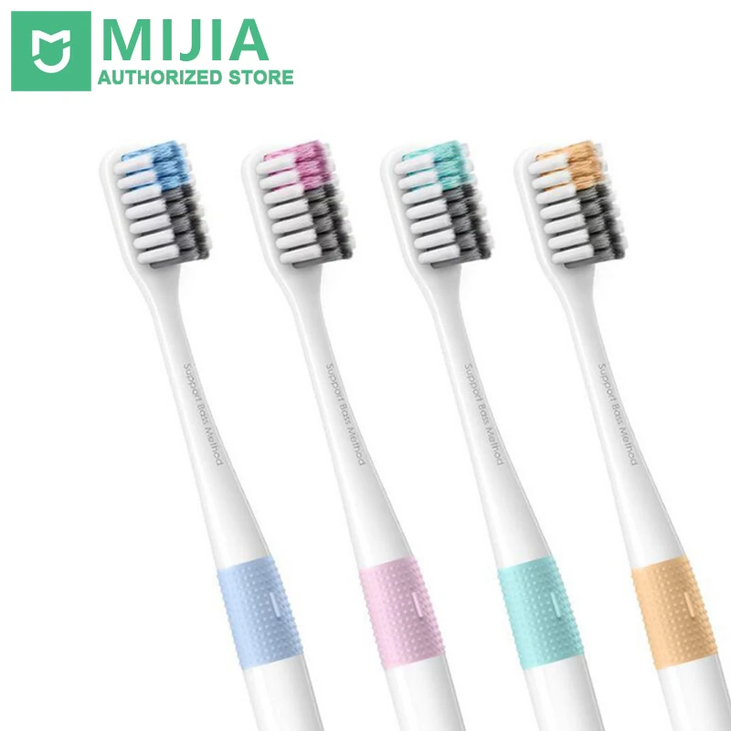 

Xiaomi Youpin Soft toothbrush Upgrade Version 4 Color/set toothbrush