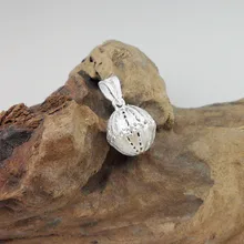 Hollow Out Ball 999 Sterling Silver Pendant Necklace Women Accessories Small Charms Pendants Beads Bell Handmade Luxury Jewelry Hollow Out Ball 999 Sterling Silver Pendant Necklace Women Accessories Small Charms Pendants Beads Bell Handmade Luxury Jewelry