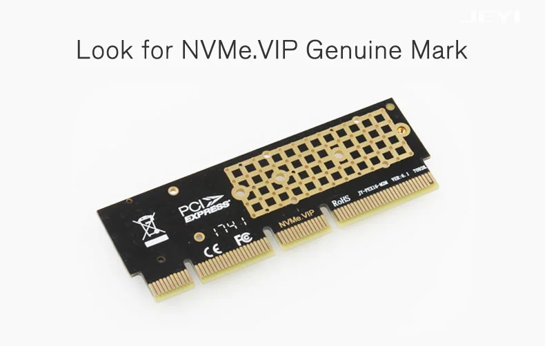 JEYI MX16-1U M.2 NVMe SSD NGFF для PCI-E 3,0X4X8X16 адаптер M ключ интерфейсная карта m.2 полная скорость поддержка PCI Express 2230-2280