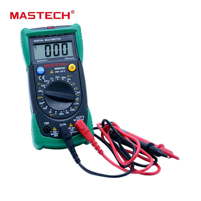 Цифровой Бесконтактный Мультиметр MASTECH MS8233C измеритель переменного/постоянного