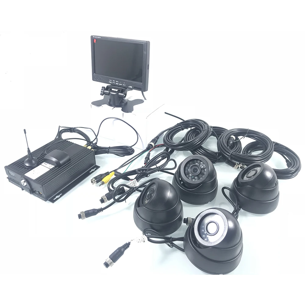 Excellent SD card monitoring + remote positioning monitoring + cycle recording 3G GPS bus monitoring kit private car / heavy machinery 2