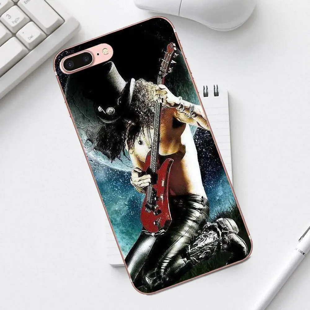 Gnr Band Gun N Roses Cross TPU Защитные чехлы для iPhone 4 4S 5 5C SE 6 6S 7 8 Plus X XS Max XR Galaxy A3 A5 J1 J3 J5 J7