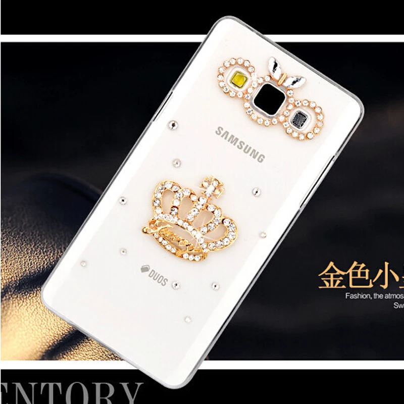 New Fashion Imperial crown Bling Transparent diamond Cell Phone Back