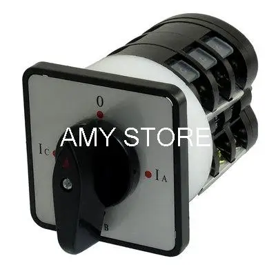 

500VAC 16A Panel Mount IC-0-IA-IB Pointing 12 Terminal Changeover Cam Switch