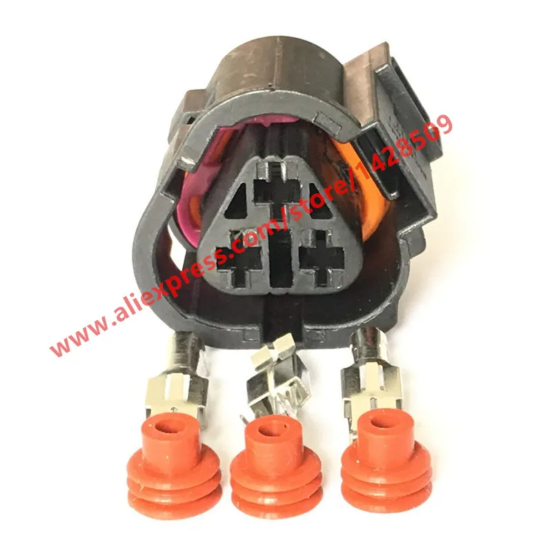 10 Sets 3 Pin Temperature Control Switch Plug Coolant Rad Sensor For VW