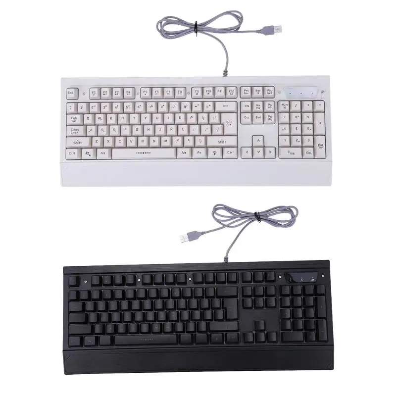 

Backlight Colorful Professional Gaming Keyboard Ergonomic USB Wired Gamer Keyboard for PC Computer Laptop