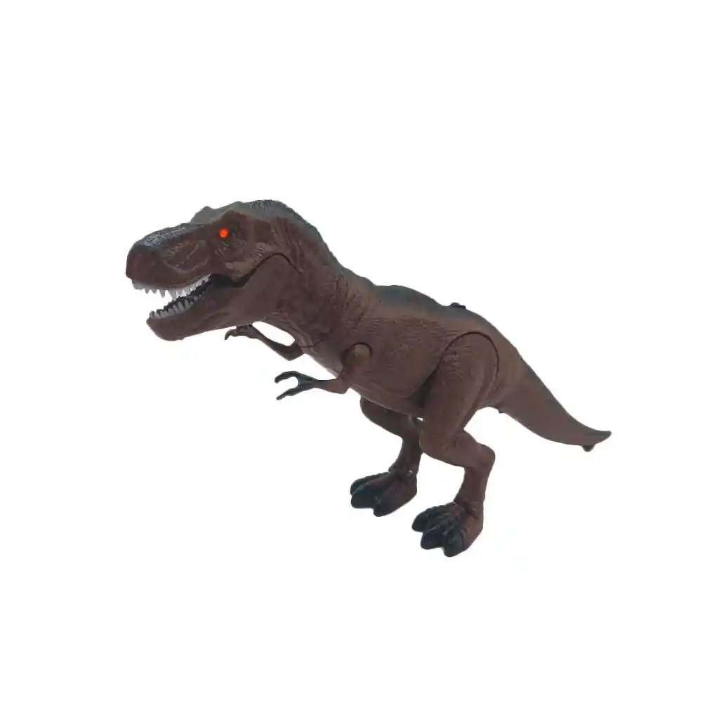 girl walking dinosaur