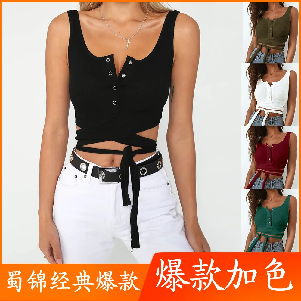 

New Kind of Summer Women's Wear with Band Sexy Top in 2019