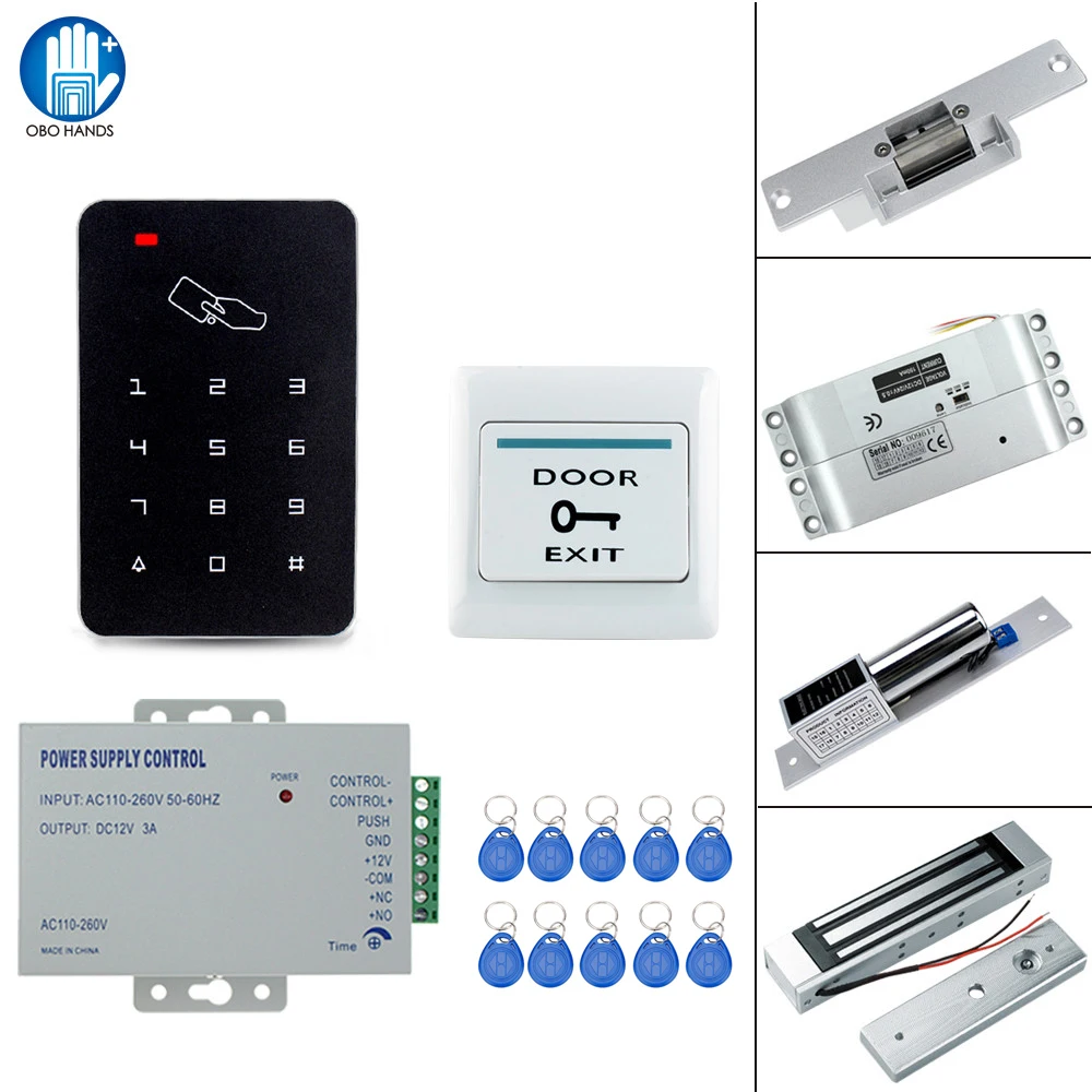 Система RFID доступа с блокировкой 125 кГц магнитный замок 180 кг|rfid access|rfid access controlaccess