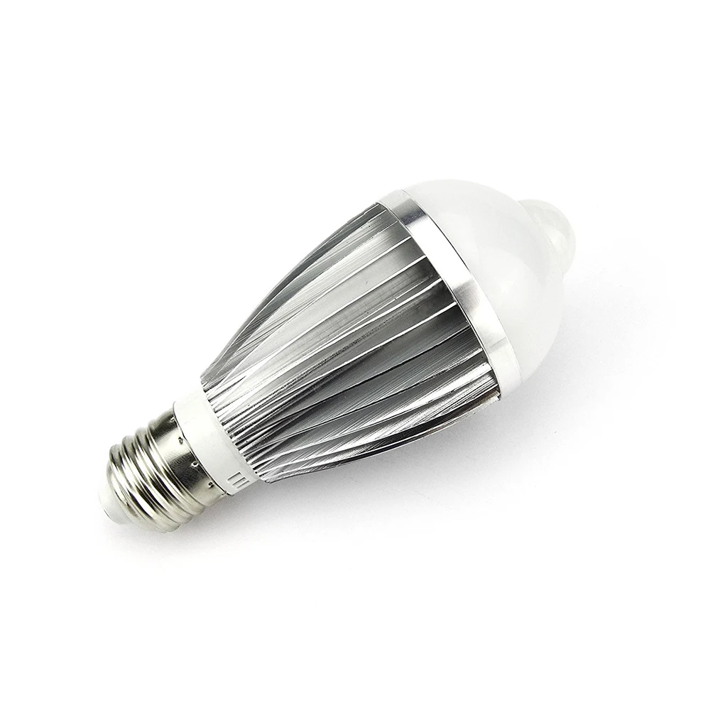 E27/E26/B22 датчик движения Led управление Leamp Глобус 7 Вт светодиодные лампочки DC85-265V 5630SMD 14Led Авто ночник теплый белый свет