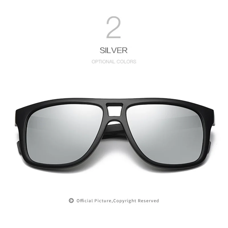 YOOSEK бренд HD поляризованные линзы солнцезащитные очки мужские классические винтажные Квадратные Солнцезащитные очки мужские очки для вождения зеркальное покрытие защита от ультрафиолета - Цвет линз: C2