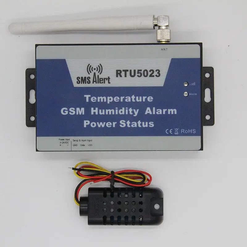 RTU5023 GSM Temperature Humidity Environment Alarm SMS Alert Remote Monitoring DC Power Timer Report APP Control With Sensor