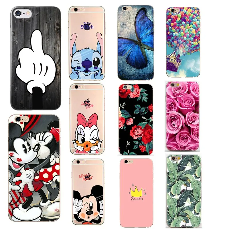 

for Apple iPhone 5 5S SE Case Printed Cartoon Fruit Silicone TPU Back Cover for IPhone 5 S 5 6 6S 7 8 Plus Phone Case Soft Coque
