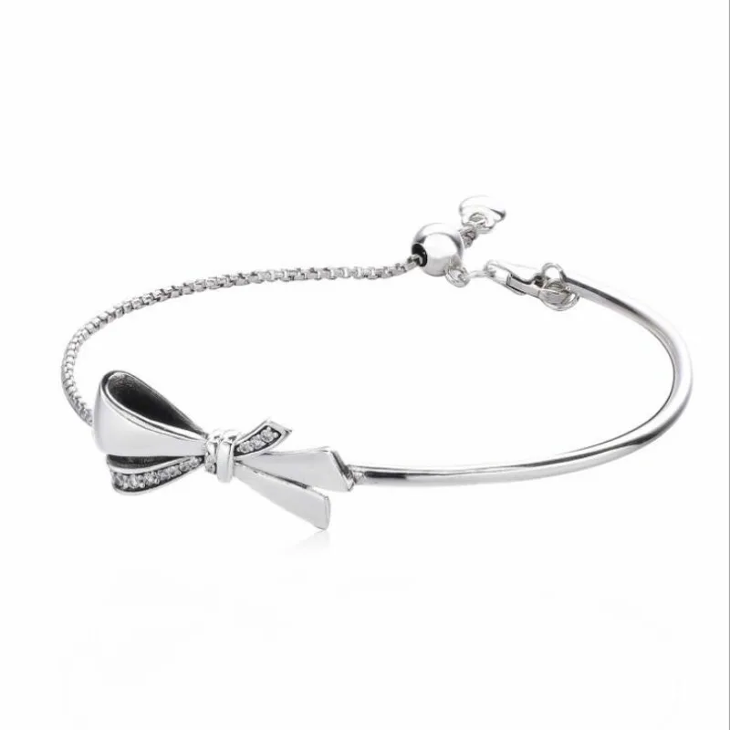 

2018 Mother's Day 925 Sterling Silver gorgeous butterfly Knot Adjustable Bracelets Europe and America fashion female Jewelry