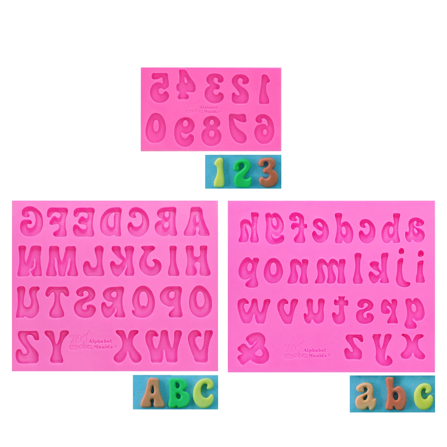 DIY Alpbabeet письмо/фигура/номер силиконовые помадные формы торт украшения инструменты форма для шоколадной мастики T1161