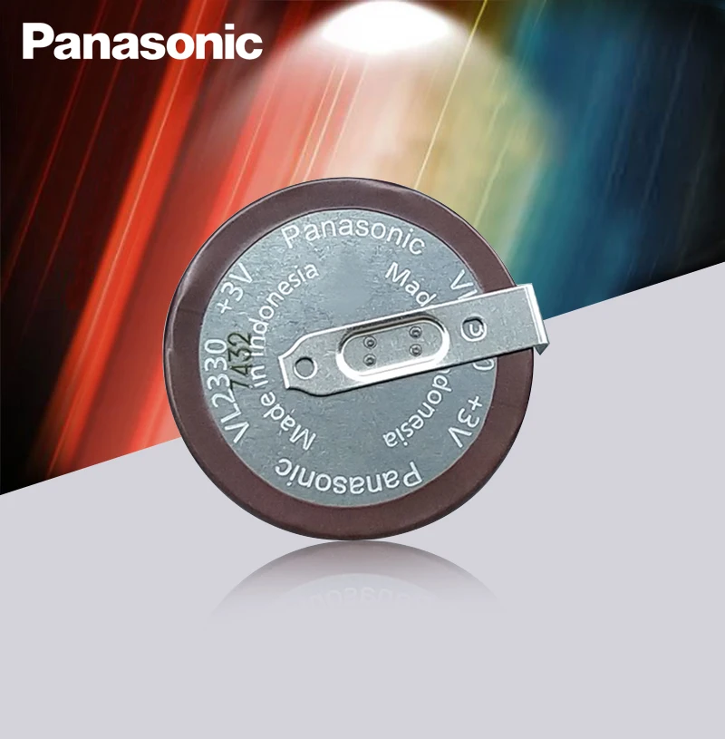 2 шт. Panasonic оригинальный VL2330/HFN 3 в 50 мАч 180 градусов перезаряжаемая батарея