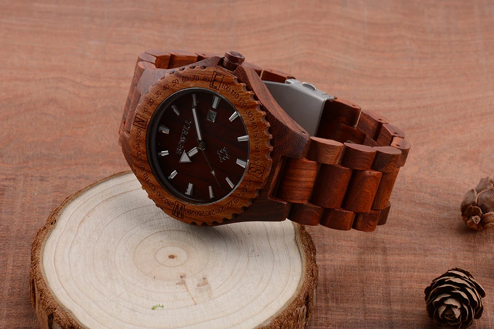 BEWELL WOODEN WATCH