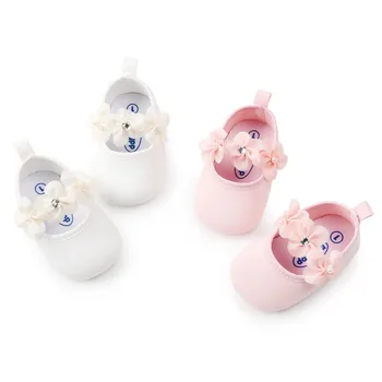 

Baby Girl Shoes Soft Sole Princess First Walkers Lovely Flower Style Infant Prewalker Newborn Baby Shoes for Party L1