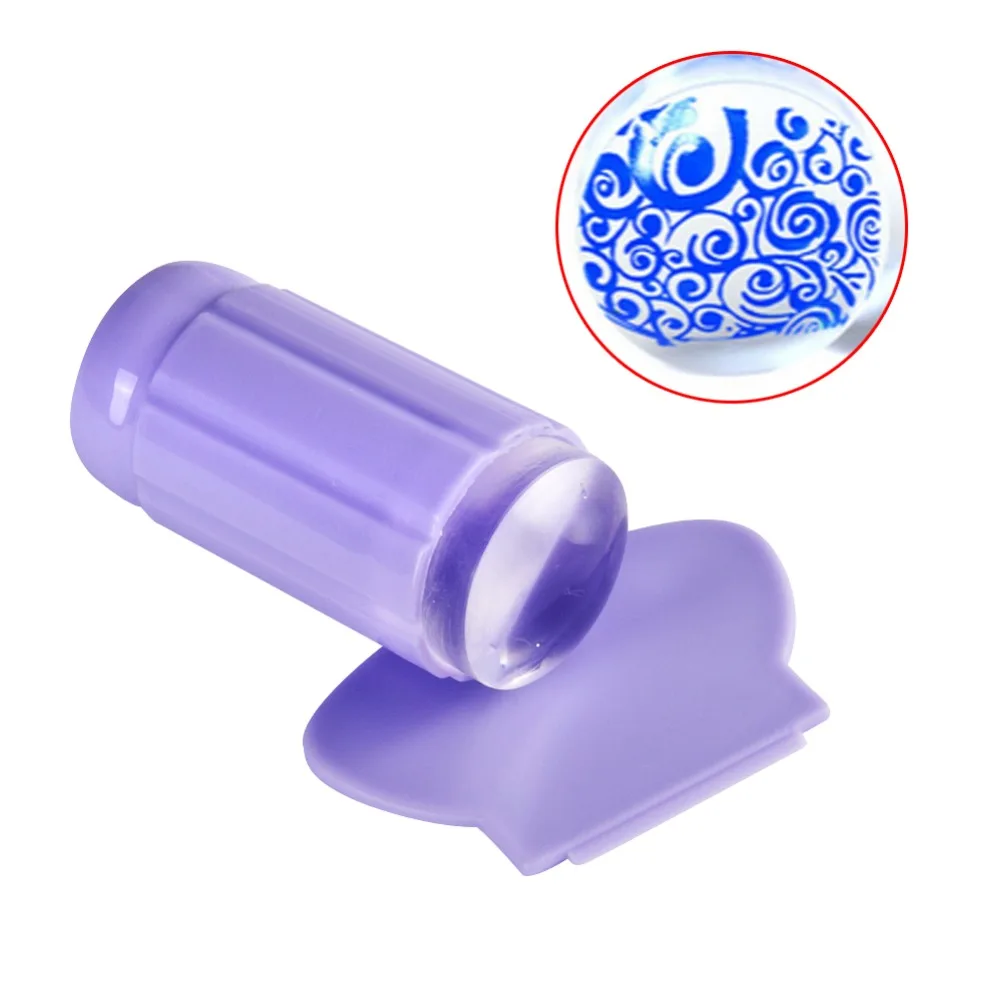 Buitee прозрачные силиконовые штампы для ногтей с скрапетом для дизайна ногтей набор инструментов для штамповки ногтей DIY Маникюр украшения для ногтей - Цвет: Set 8