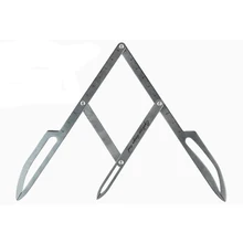 Горячая 1 шт. Золотое соотношение измерения микроблейдинг из нержавеющей стали линейка для перманентного макияжа бровей татуировки дизайн Штангенциркули трафарет