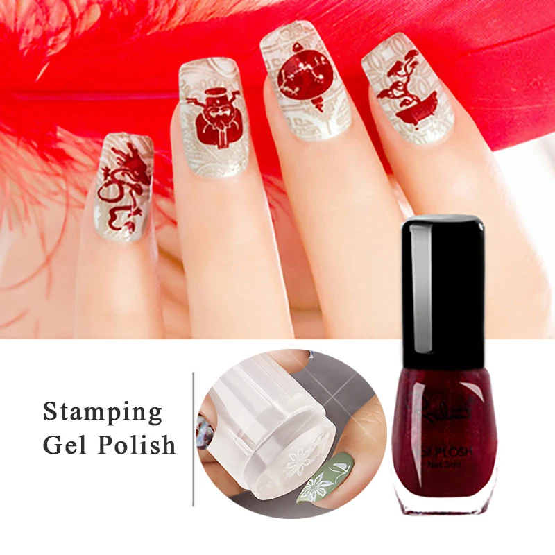 Лак для ногтей штамповка переводная лака для дизайна ногтей пластина для штампа масляная красочная печать лак для маникюра для рукоделия Штамповка ногтей