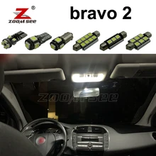 10 pz x Errore Auto Libero HA CONDOTTO lampadine Interno della cupola della Lettura Luce Kit Per Fiat bravo 2 II MK2 (2007-2016)
