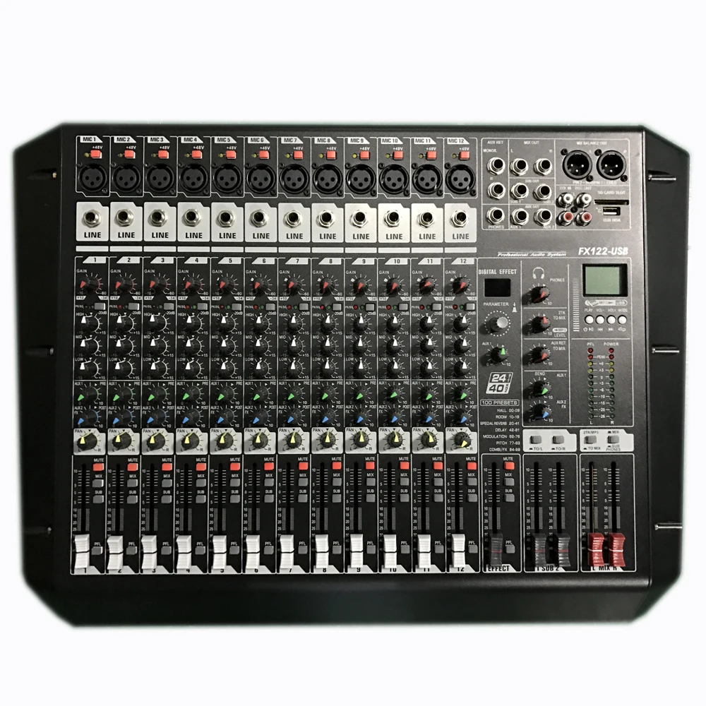 Audio Mixer FX122-USB Professional mixer 12