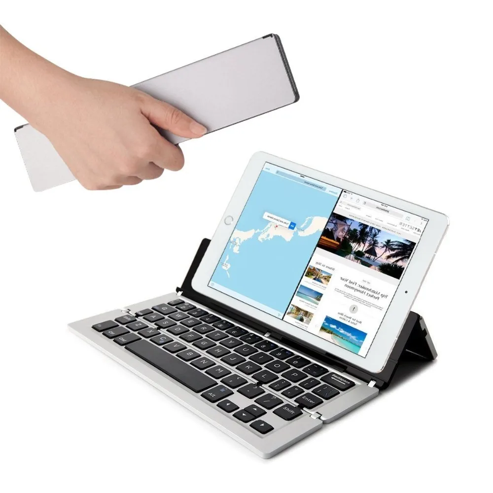 KEMILE Foldable Wireless Pocket Keyboard Universal for Smartphones/Small Tablets /Apple and Android Devices KEMILE Foldable Wireless Pocket Keyboard Universal for Smartphones/Small Tablets /Apple and Android Devices