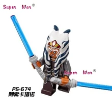 1 шт. супергерой marvel Мстители Ahsoka Tano строительные блоки экшн наборы Модель Кирпичи игрушки для детей