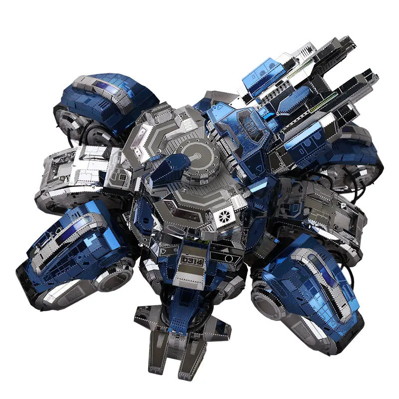  MU 3D Metal Puzzle Siege Tank Joint Movable Model DIY 3D Laser Cut Assemble Jigsaw Toys Desktop dec