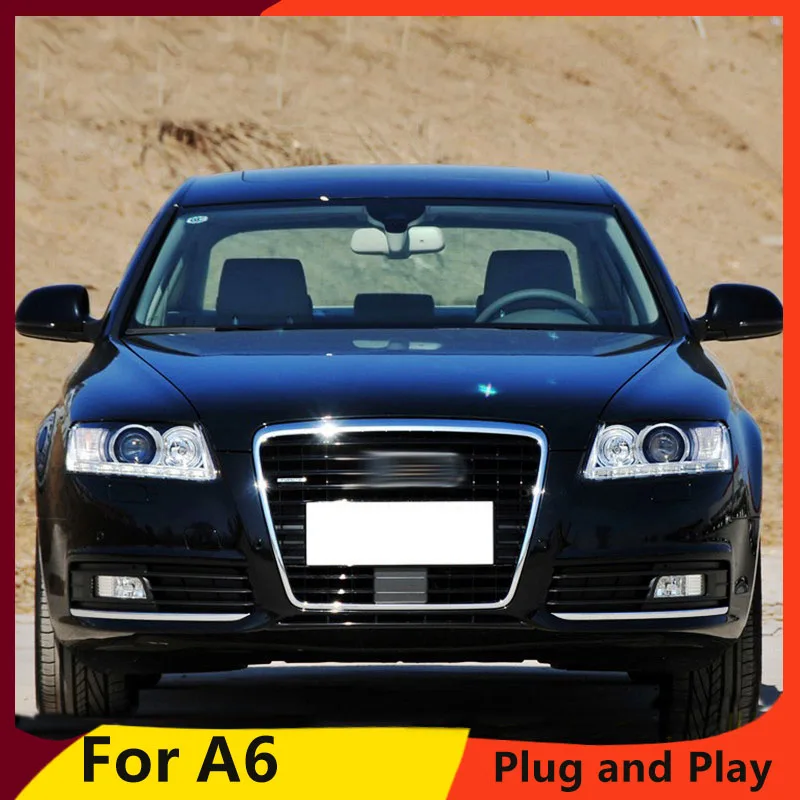 Автостайлинг KOWELL для Audi A6 C5 фары 2005 2012 светодиодный ные DRL линзы двойной луч HID