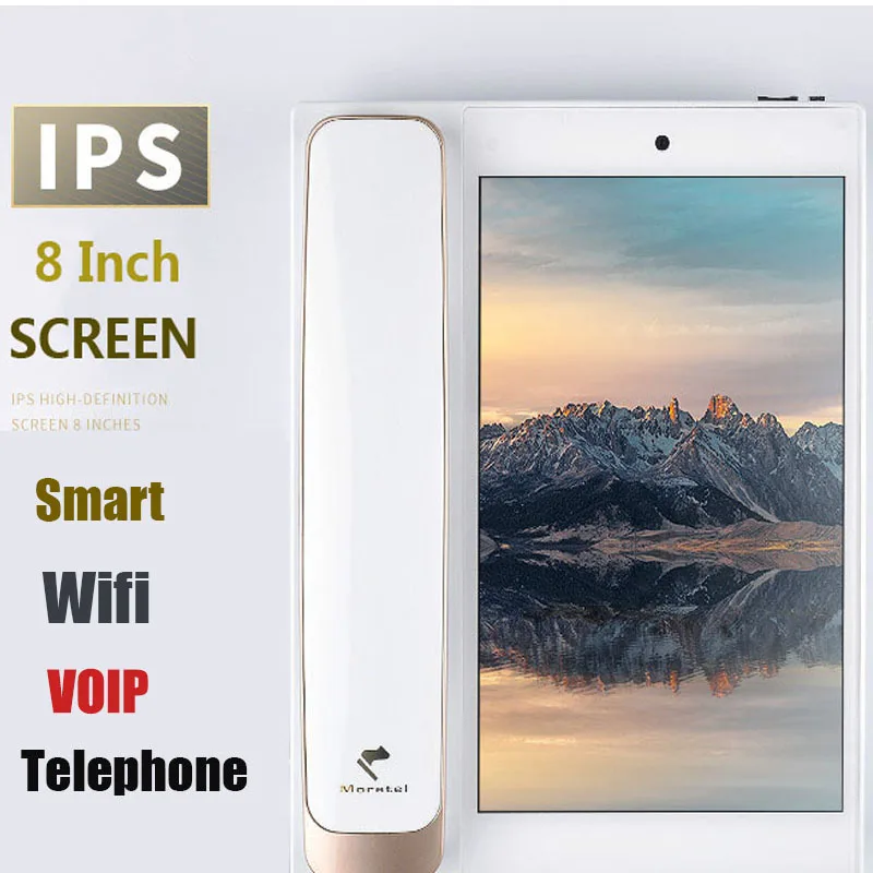 Andrews Smart Network Video Fixed SIP IP Telephone With Call ID SMS WIFI Recording Address Blacklist For Home Office Bussiness