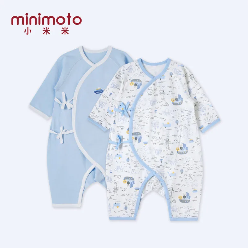 

Minimoto Infant Long sleeve Kimono Jumpsuit Baby Clothing Newborn jumpsuits Baby Boy Girl Romper Kids Jumpsuits One Piece Suits